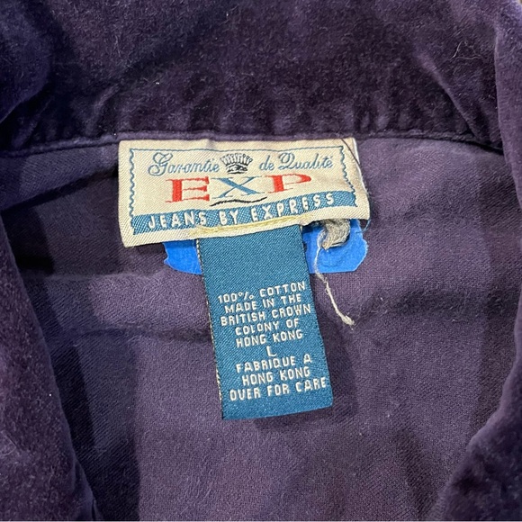 Vintage 90s Express Velvet Jacket - Picture 5 of 6